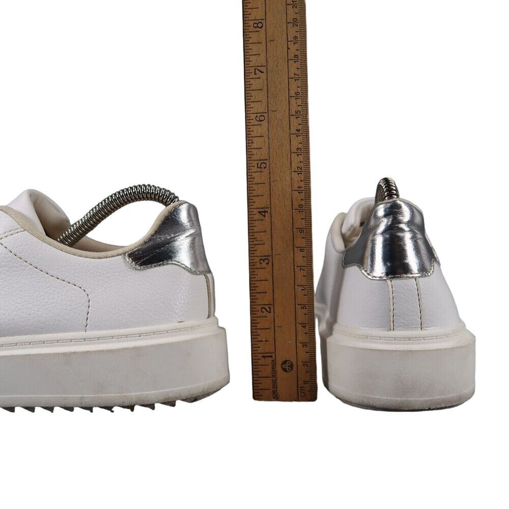 Steve Madden Shoes Womens 7 Sneakers Fashion Platform Charlie White Lace Up Low - Picture 6 of 14
